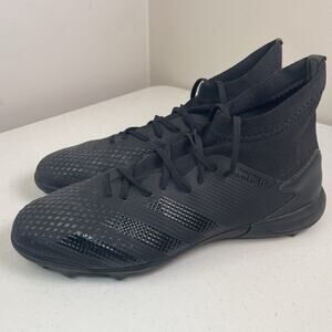 Adidas Men’s Size 9.5 Turf Cleats Predator 20.3 Black High Sock EE9577